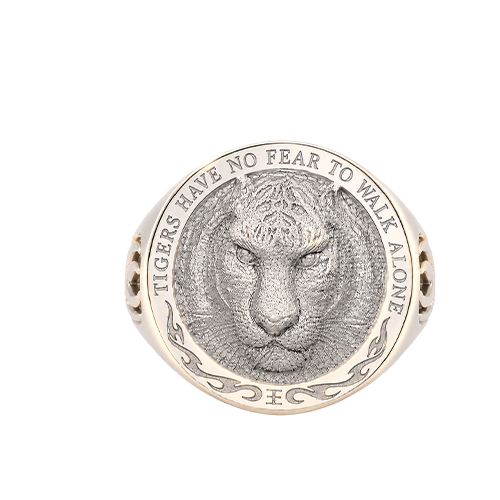 Tiger Vision Signet Ring